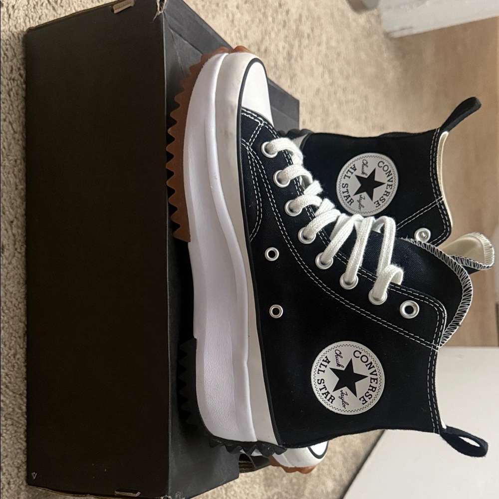 Converse Black and White High-Top Sneakers